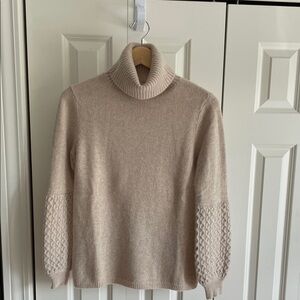 Magaschoni Beige Turtleneck Sweater